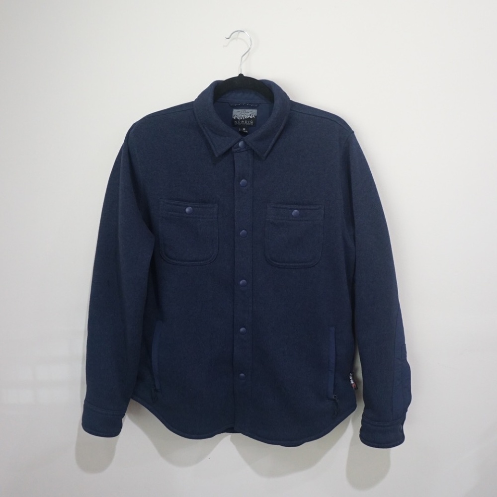 J Crew Nordic Shirt Jacket Navy MED